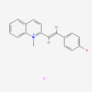 2-(4-Fluorostyryl)-1-methylquinolin-1-ium iodide