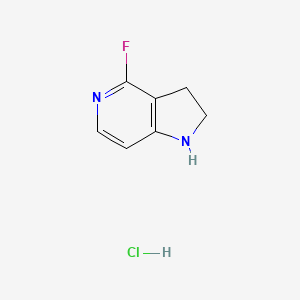 4-Fluoro-2,3-dihydro-1H-pyrrolo[3,2-c]pyridine hydrochloride