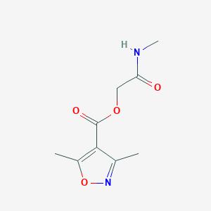 2-(Methylamino)-2-oxoethyl 3,5-dimethylisoxazole-4-carboxylate