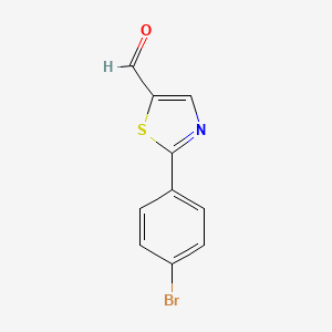 molecular formula C10H6BrNOS B1520770 2-(4-溴苯基)噻唑-5-甲醛 CAS No. 914348-78-0