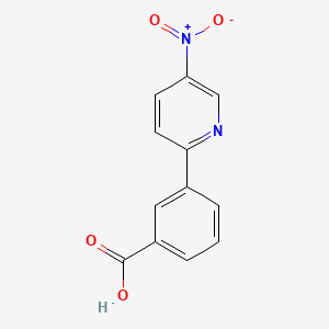 molecular formula C12H8N2O4 B1520771 3-(5-硝基吡啶-2-基)苯甲酸 CAS No. 864075-95-6