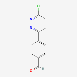 molecular formula C11H7ClN2O B1520779 4-(6-氯吡哒嗪-3-基)苯甲醛 CAS No. 914349-19-2