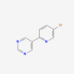 molecular formula C9H6BrN3 B1520787 5-(5-Bromo-pyridin-2-yl)-pyrimidine CAS No. 1088410-73-4