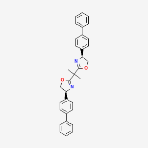 (4S,4'S)-2,2'-(Propane-2,2-diyl)bis(4-([1,1'-biphenyl]-4-yl)-4,5-dihydrooxazole)