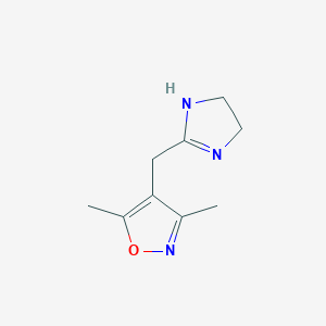 4-((4,5-Dihydro-1H-imidazol-2-yl)methyl)-3,5-dimethylisoxazole