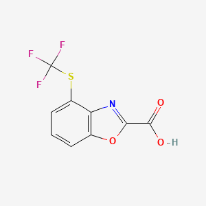 4-((Trifluoromethyl)thio)benzo[d]oxazole-2-carboxylic acid