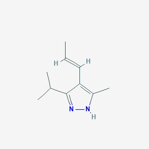 (E)-5-Isopropyl-3-methyl-4-(prop-1-en-1-yl)-1H-pyrazole