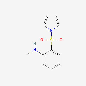 1H-Pyrrole, 1-((2-(methylamino)phenyl)sulfonyl)-