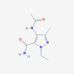 4-Acetamido-1-ethyl-3-methyl-1H-pyrazole-5-carboxamide