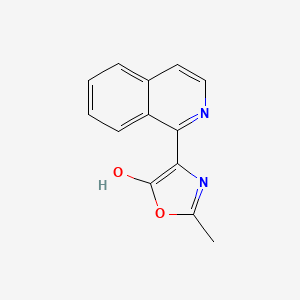 molecular formula C13H10N2O2 B15207976 4-(Isoquinolin-1(2H)-ylidene)-2-methyl-1,3-oxazol-5(4H)-one CAS No. 142052-73-1