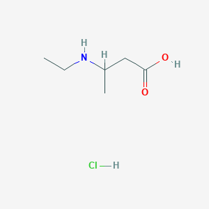 molecular formula C6H14ClNO2 B1520801 3-(乙氨基)丁酸盐酸盐 CAS No. 859081-59-7