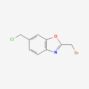 2-(Bromomethyl)-6-(chloromethyl)benzo[d]oxazole