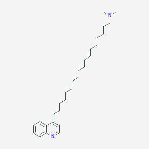 N,N-Dimethyl-18-(quinolin-4-yl)octadecan-1-amine