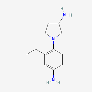 1-(4-Amino-2-ethylphenyl)pyrrolidin-3-amine