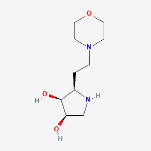 (2R,3S,4R)-2-(2-Morpholinoethyl)pyrrolidine-3,4-diol