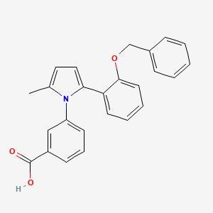 3-(2-(2-(benzyloxy)phenyl)-5-methyl-1H-pyrrol-1-yl)benzoic acid