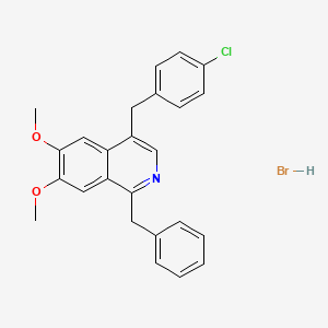 1-Benzyl-4-(4-chlorobenzyl)-6,7-dimethoxyisoquinoline hydrobromide