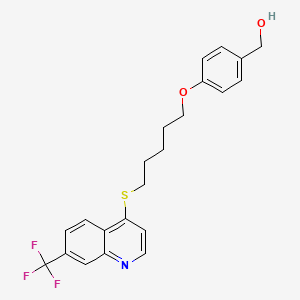 {4-[(5-{[7-(Trifluoromethyl)quinolin-4-YL]sulfanyl}pentyl)oxy]phenyl}methanol