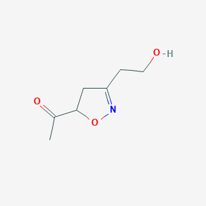 1-(3-(2-Hydroxyethyl)-4,5-dihydroisoxazol-5-yl)ethanone