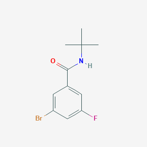 molecular formula C11H13BrFNO B1520815 3-Bromo-N-tert-butyl-5-fluorobenzamide CAS No. 1381944-23-5