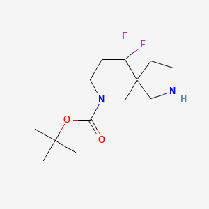 molecular formula C13H22F2N2O2 B1520818 7-Boc-10,10-difluoro-2,7-diazaspiro[4.5]decane CAS No. 1221818-66-1