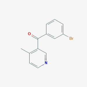 molecular formula C13H10BrNO B1520819 3-(3-Bromobenzoyl)-4-methylpyridine CAS No. 1187170-04-2