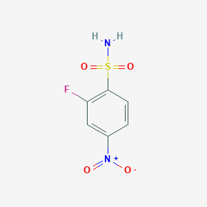 molecular formula C6H5FN2O4S B1520823 2-氟-4-硝基苯磺酰胺 CAS No. 1204574-82-2