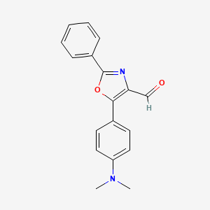 5-[4-(Dimethylamino)phenyl]-2-phenyl-1,3-oxazole-4-carbaldehyde