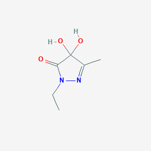 1-Ethyl-4,4-dihydroxy-3-methyl-1H-pyrazol-5(4H)-one