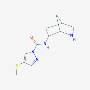 N-(2-Azabicyclo[2.2.1]heptan-6-yl)-4-(methylthio)-1H-pyrazole-1-carboxamide