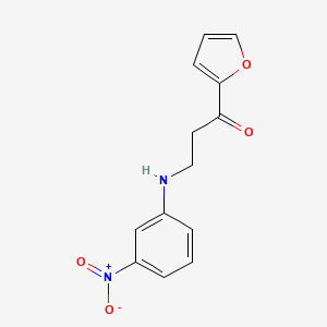 1-(Furan-2-yl)-3-(3-nitroanilino)propan-1-one