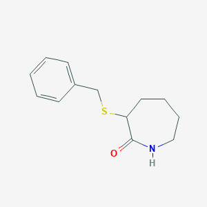 molecular formula C13H17NOS B1520832 3-(Benzylsulfanyl)azepan-2-one CAS No. 88833-17-4
