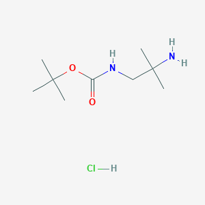 molecular formula C9H21ClN2O2 B1520838 1-N-Boc-2-Methylpropane-1,2-diamine hydrochloride CAS No. 1179361-35-3