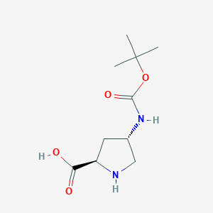 (2R,4S)-4-((tert-Butoxycarbonyl)amino)pyrrolidine-2-carboxylic acid