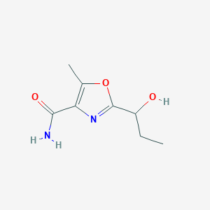 2-(1-Hydroxypropyl)-5-methyl-1,3-oxazole-4-carboxamide