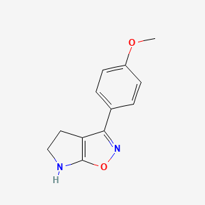 3-(4-Methoxyphenyl)-5,6-dihydro-4H-pyrrolo[3,2-d]isoxazole