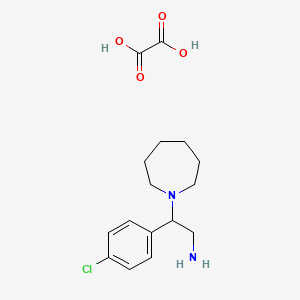 2-(Azepan-1-yl)-2-(4-chlorophenyl)ethanamine oxalate