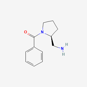 molecular formula C12H16N2O B15208496 (S)-(2-(Aminomethyl)pyrrolidin-1-yl)(phenyl)methanone 