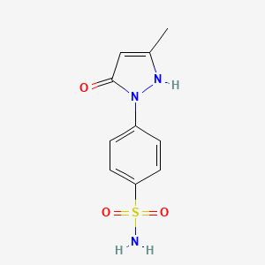 4-(3-Methyl-5-oxo-2,5-dihydro-1H-pyrazol-1-yl)benzene-1-sulfonamide