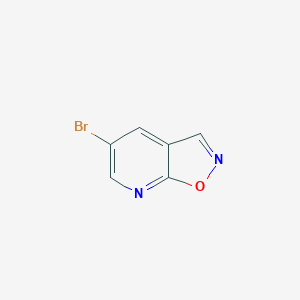 molecular formula C6H3BrN2O B15208536 5-Bromoisoxazolo[5,4-b]pyridine 