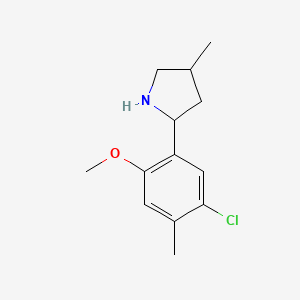 2-(5-Chloro-2-methoxy-4-methylphenyl)-4-methylpyrrolidine