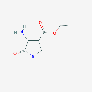 Ethyl 4-amino-1-methyl-5-oxo-2,5-dihydro-1H-pyrrole-3-carboxylate