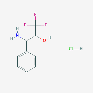 3-Amino-1,1,1-trifluoro-3-phenylpropan-2-ol hydrochloride