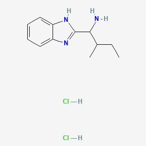 molecular formula C12H19Cl2N3 B1520880 1-(1H-1,3-苯并二唑-2-基)-2-甲基丁-1-胺二盐酸盐 CAS No. 26128-94-9