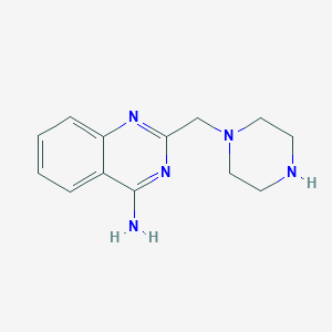 molecular formula C13H17N5 B1520881 2-(哌嗪-1-基甲基)喹唑啉-4-胺 CAS No. 949977-34-8