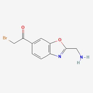 2-(Aminomethyl)-6-(2-bromoacetyl)benzo[d]oxazole