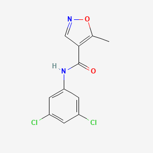 4-Isoxazolecarboxamide, N-(3,5-dichlorophenyl)-5-methyl-