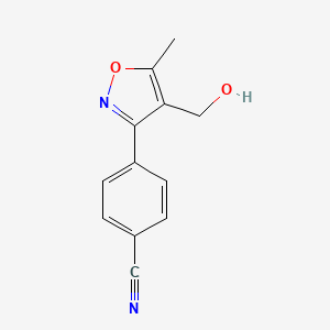 4-(4-(Hydroxymethyl)-5-methylisoxazol-3-yl)benzonitrile