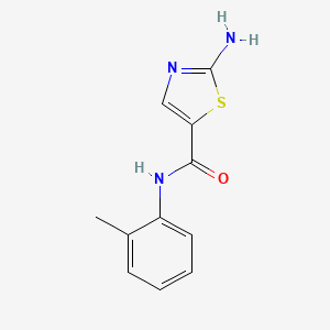 molecular formula C11H11N3OS B1520887 2-氨基-N-(邻甲苯基)噻唑-5-甲酰胺 CAS No. 1184914-03-1