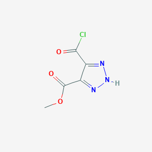 Methyl 4-(chlorocarbonyl)-1H-1,2,3-triazole-5-carboxylate